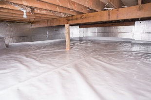 crawl space vapor barrier in Covington, KY installed by our contractors