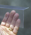 Closeup of a clear plastic covering on a Florence, KY crawl space block wall