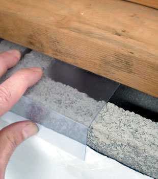Block wall clear covering for wet crawl spaces in Florence, KY