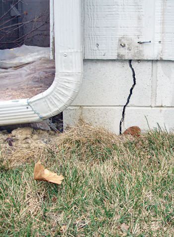 foundation wall cracks due to street creep in Erlanger, KY