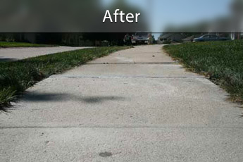 After photo of PolyLevel® concrete sidewalk repair in Cincinnati
