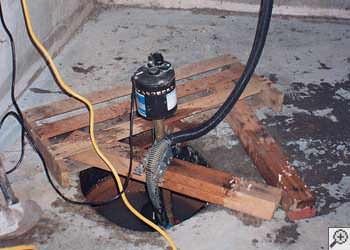 A Xenia sump pump system that failed and lead to a basement flood.