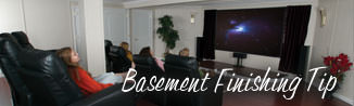 a waterproofed basement that has been finished into a family room in Erlanger, KY