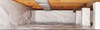 an encapsulated crawl space system in Covington, KY