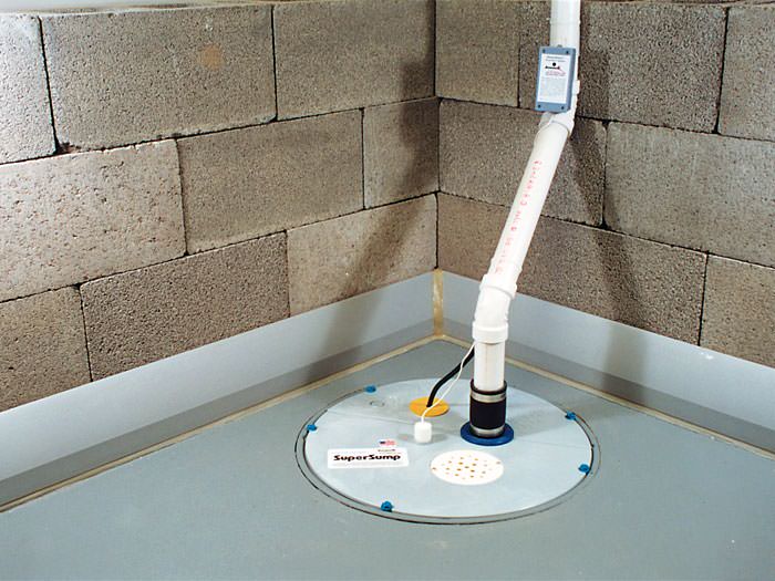 Baseboard Basement Drain Pipe System In, Interior Basement Drainage System Diy