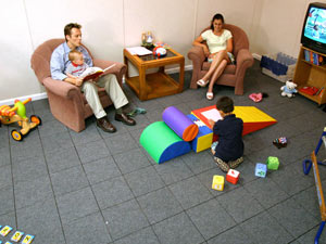 Waterproof basement flooring installed in a family room in Fort Michell, KY, Ohio and Indiana