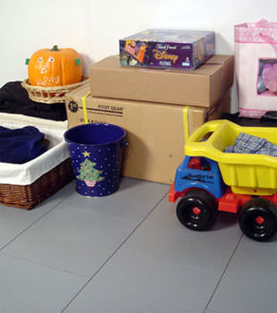 A concrete basement floor protected by our waterproof basement sub floor in Dayton, OH and IN