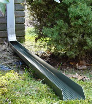 Gutter downspout extension installed in Springboro