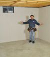 Covington, KY basement insulation covered by EverLast™ wall paneling, with SilverGlo™ insulation underneath