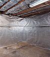 An energy efficient radiant heat and vapor barrier for a Springboro basement finishing project
