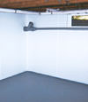 Hamilton, OH and IN wet basement wall covering that tucks into a perimeter drainage system